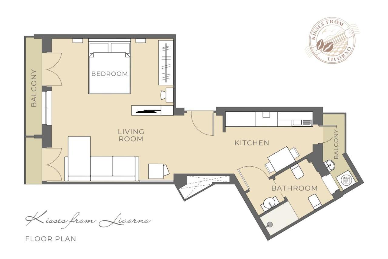 Kisses From Livorno Open Space Apartment - No Pets Allowed Екстериор снимка